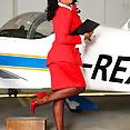 Air hostess Danica in stockings and heels - image control.gallery.php