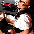 Danica the busty secretary in glasses wanking at her desk - image control.gallery.php