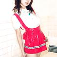 Rio Natsume posing in waitress dress her natural big tits - image control.gallery.php
